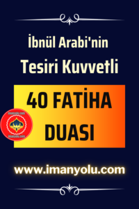 Fatiha Duası