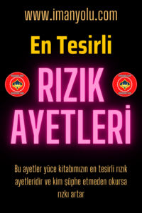 En Tesirli Rızık Ayetleri