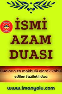 İsmi Azam Duası