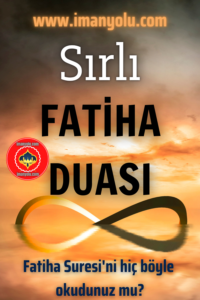 Sırlı Fatiha Duası