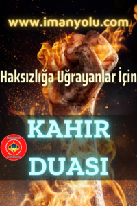 Kahır Duası